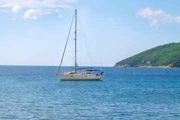 View of beautiful seascape on summer day