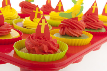 Dutch Sinterklaas cupcakes