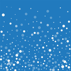 Falling white dots. Bottom gradient with falling white dots on blue background. Vector illustration.