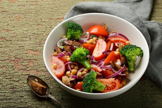 Large Bowl Of Vegan Salad