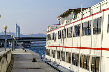 Wien, Schiff Prinz Eugen am Handelkai, Österreich, 2. Bezirk, H