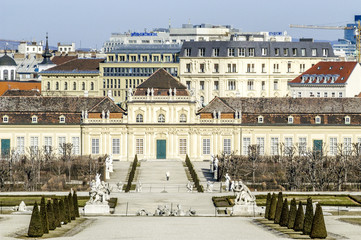 Fototapeta na wymiar Wien, Schloss Belvedere, Unteres Belvedere, Österreich, 3. Bezi