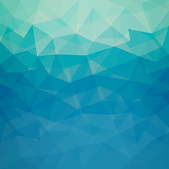 Fototapeta premium Pattern of blue geometric shapes - Vector