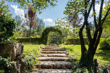 Fototapeta premium Gardens of the Campo del Moro, in Madrid