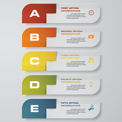 Design clean number banners template/graphic or website layout. Vector.