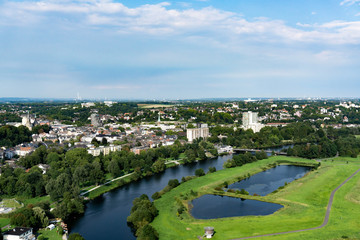 Luftbild Kleinstadt Essen Steele an der Ruhr © Marcel Paschertz
