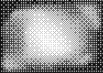 Abstract halftone dotted grunge pattern texture. Retro comic pop background. Vector modern grunge background for posters, sites, business cards, postcards, interior and cover design.