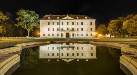 Fototapeta na wymiar Night castle in the Czech republic