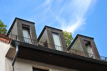 Modernes Dach mit Gaube