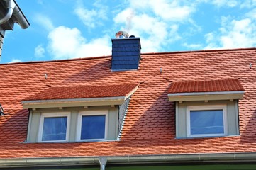 Modernes Dach mit Gaube