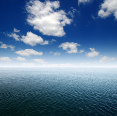 Obraz premium Blue sea water surface