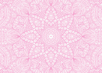 Abstract concentric outline pink pattern