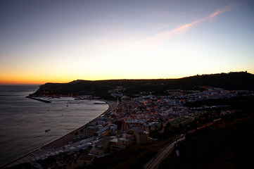 sunset in Sesimbra, Portugal