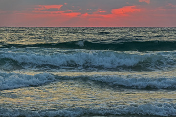 Sunset on the Mediterranean Sea.
