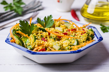 Salad with millet