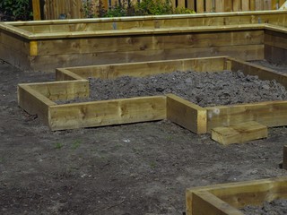 Raised flower bed