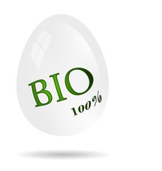 Bio Ei freigestellt