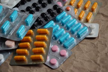 Pills drugs capsules medicine background 3