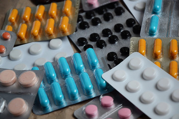 Pills medicaments antibiotics health background 1