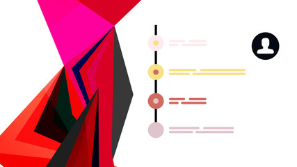 Modern triangle presentation template