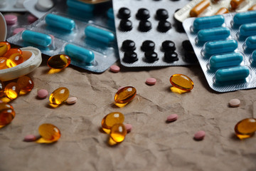 Pills vitamins cod liver healthcare medicaments 4