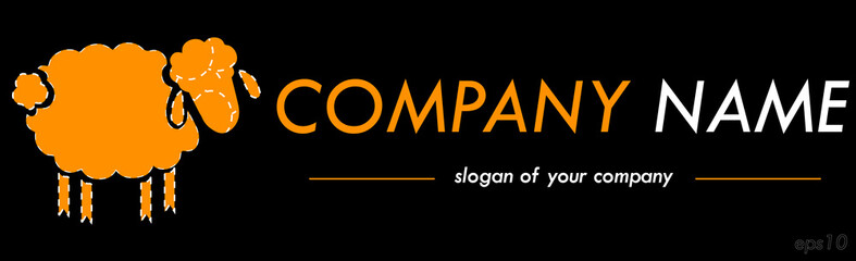 Farming agricultural company vector logo template, logotype for a company or a brand