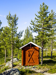 Lappland, Holzhütte, Schweden, Norrland