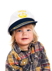little boy in sailor's cap