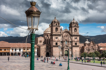 Naklejka premium Catedral del Cuzco an der Plaza de Armas, Cusco, Peru