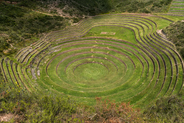 Inka-Terrassen von Moray, Valle Sagrado, Peru