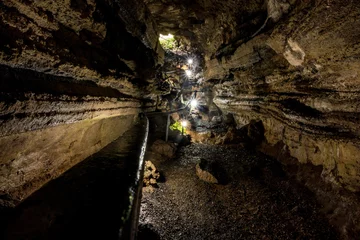 Foto op Canvas Lava-Tunnel beim El Chato Tortoise Reserve, Isla Santa Cruz © schame87