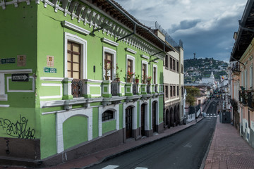Strassen in der Kolonialen Altstadt von Quito