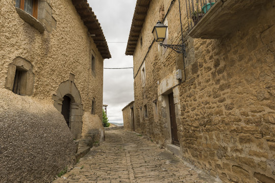 The town of Gallipienzo de Navarra in Spain