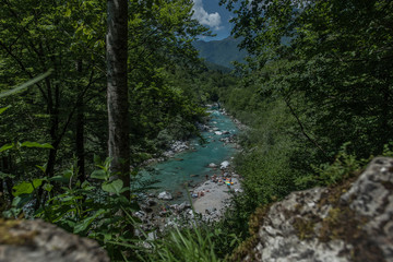 Fototapeta na wymiar Soca Valley, Slovenia