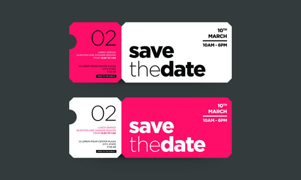 Save The Date Minimalist Modern Invitation Design