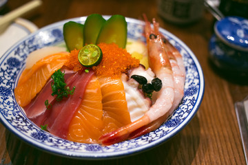 sashimi rice