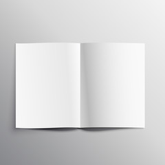 book page mockup template design vector