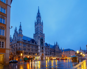 Obraz premium Monachium. Nowy Ratusz.