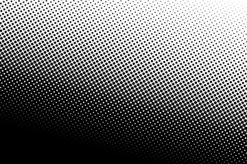 Gradient Halftone Dots Background. Pop Art Texture. Pop Art Template.  Black and White Vector Illustration. - 170042117