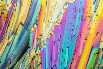 colorful sugar micro crystals