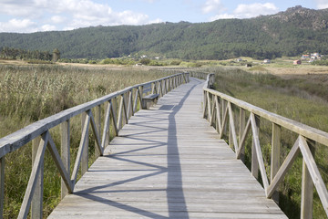 Walkway at Beach in Laxe; Fisterra