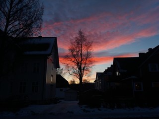 Winter sunseat in Norway