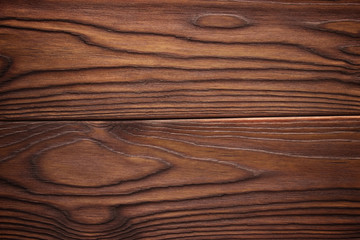 Natural dark wooden background. Wood planks texture.