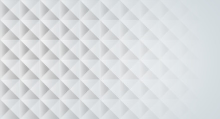 geometric white texture on a white background.