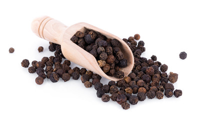 pepper corn on white background