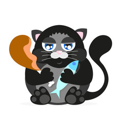 black cat animal