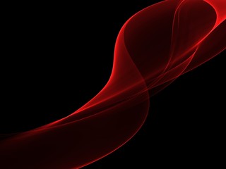      Abstract red color wave design element 