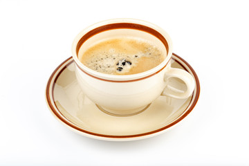 cup of coffee isolated