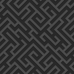 Geometrical seamless pattern maze with shadow.