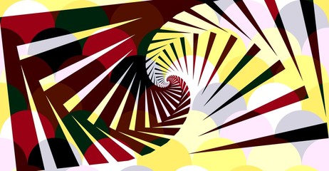 Fototapeta premium simple but complex color block, geometric pattern style background